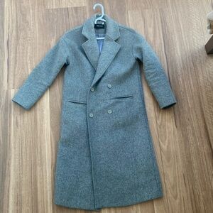James woo long maxi gray coat